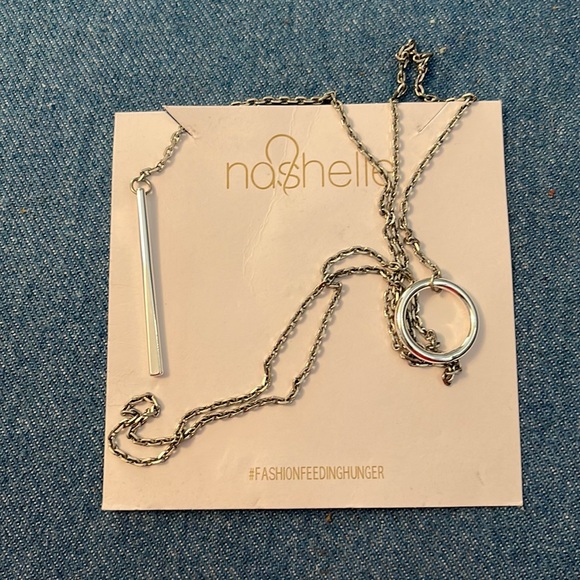 Heather Drop Lariat Necklace (Silver) - Nashelle Jewelry - Picture 2 of 3